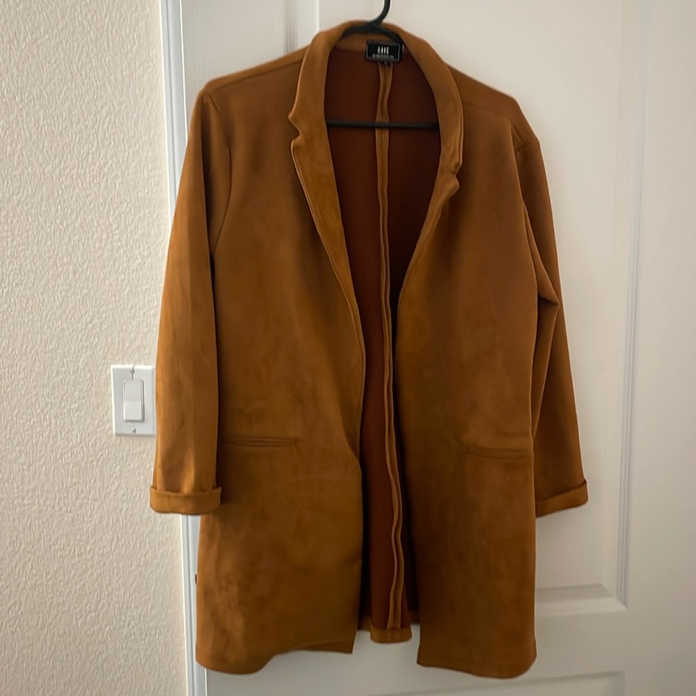 Suede blazer